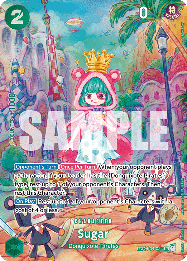 Sugar — Kingdoms of Intrigue #OP04-024, PSA 10