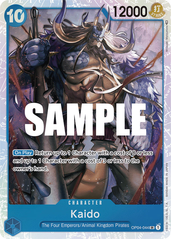 Kaido — Kingdoms of Intrigue #OP04-044, PSA 10