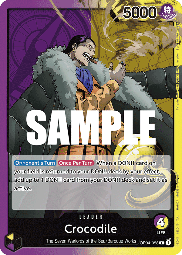 Crocodile — Kingdoms of Intrigue #OP04-058, CGC 10