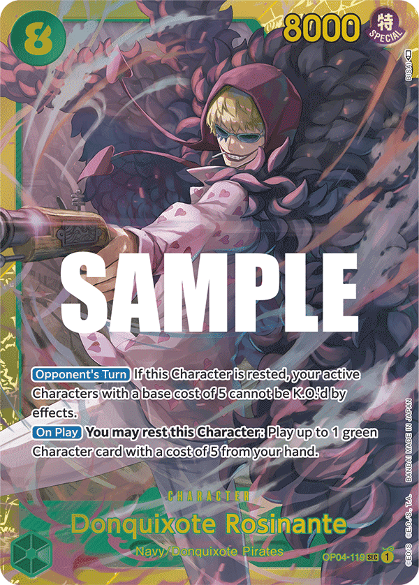 Donquixote Rosinante — Kingdoms of Intrigue #OP04-119, raw, NM