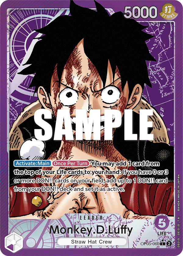 Monkey.D.Luffy — Awakening of the New Era #OP05-060, BGS 9.5