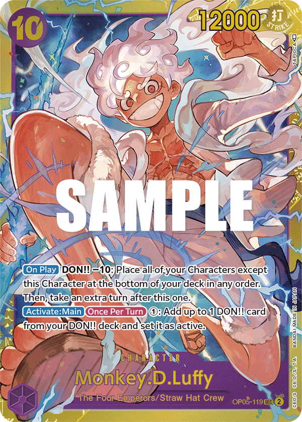 Monkey.D.Luffy — Awakening of the New Era #OP05-119, PSA 10