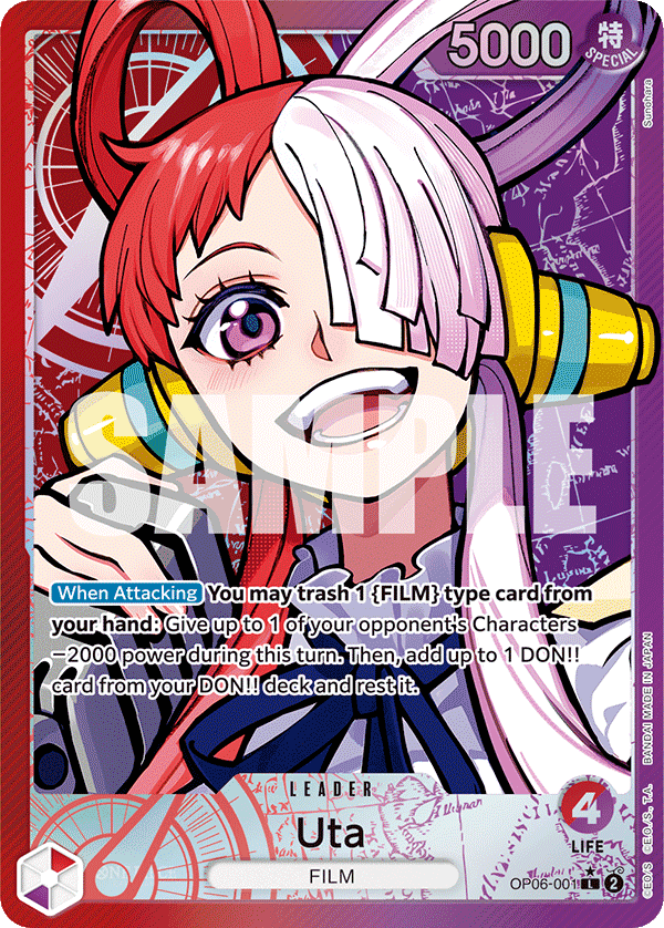 Uta — Wings of the Captain #OP06-001, PSA 10