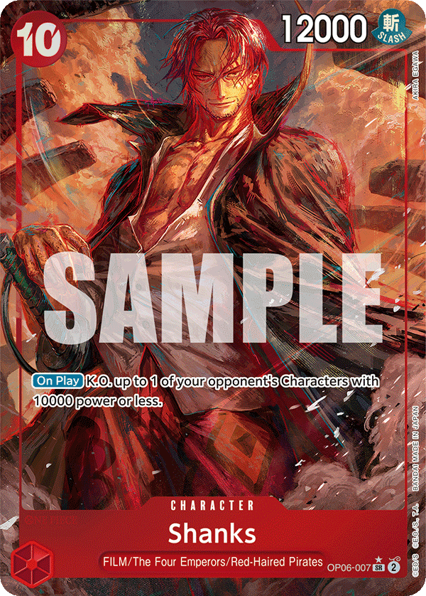 Shanks — Wings of the Captain #OP06-007, PSA 10
