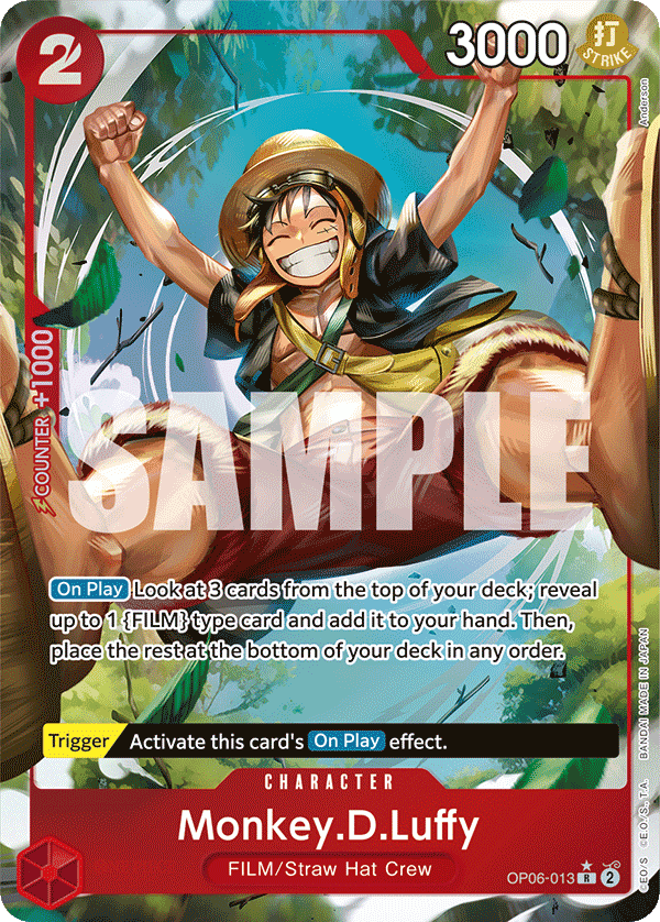 Monkey.D.Luffy — Wings of the Captain #OP06-013, BGS 9.5