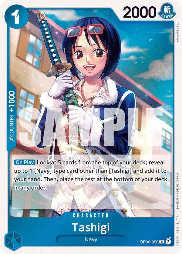 Tashigi — Wings of the Captain #OP06-050, PSA 10