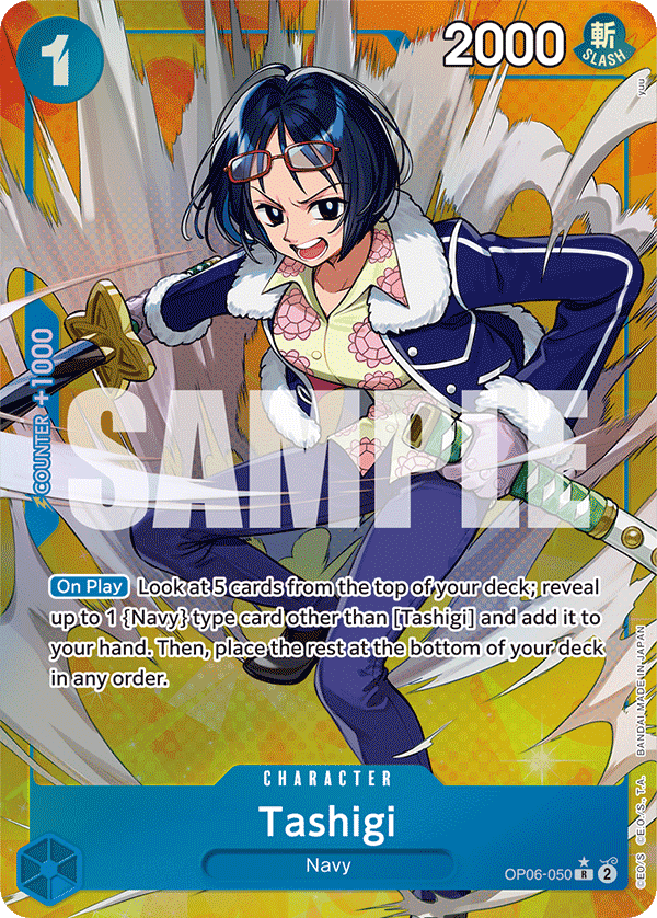 Tashigi — Wings of the Captain #OP06-050, PSA 10