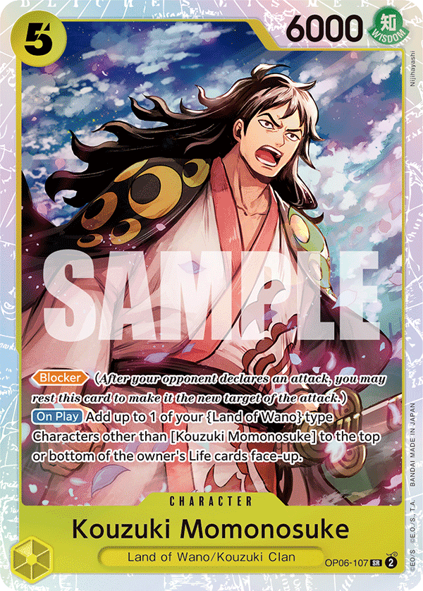 Kouzuki Momonosuke — Wings of the Captain #OP06-107, PSA 10