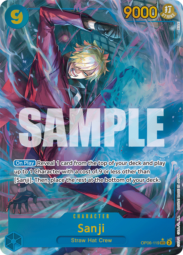 Sanji — Wings of the Captain #OP06-119, PSA 10