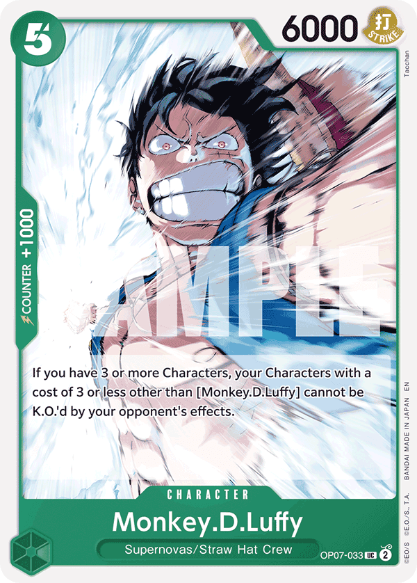 Monkey.D.Luffy — 500 Years in the Future #OP07-033, raw, NM