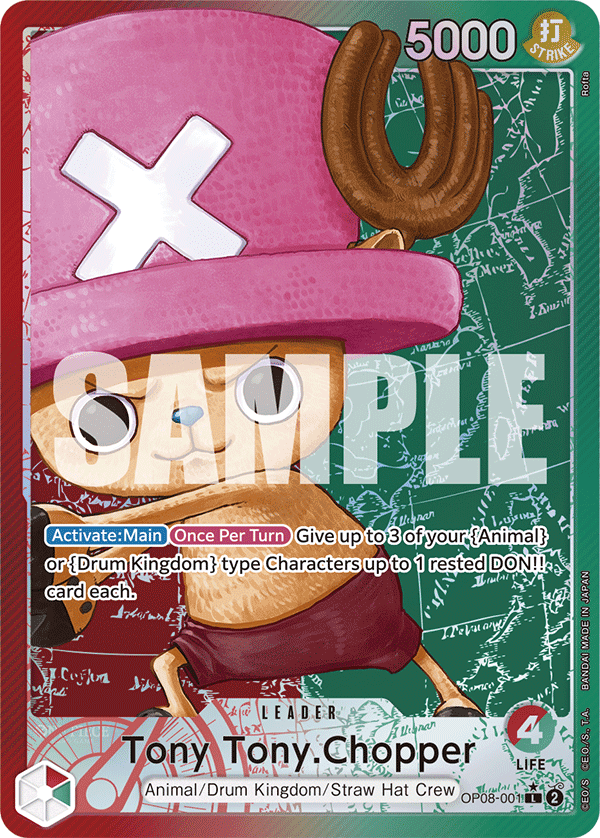Tony Tony.Chopper — One Piece Two Legends #OP08-001, CGC 10