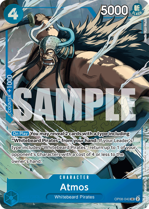 Atmos — Two Legends #OP08-040, CGC 10