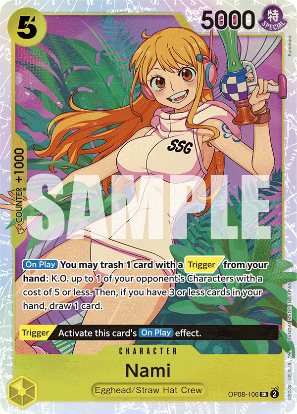 Nami — One Piece Two Legends #OP08-106, CGC 10