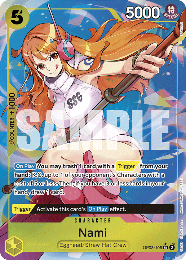 Nami — Two Legends #OP08-106, CGC 10
