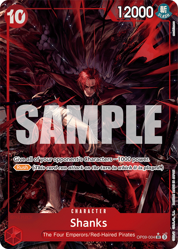 Shanks — Emperors in the New World #OP09-004, PSA 10