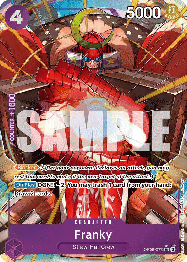 Franky — Emperors in the New World #OP09-072, PSA 10