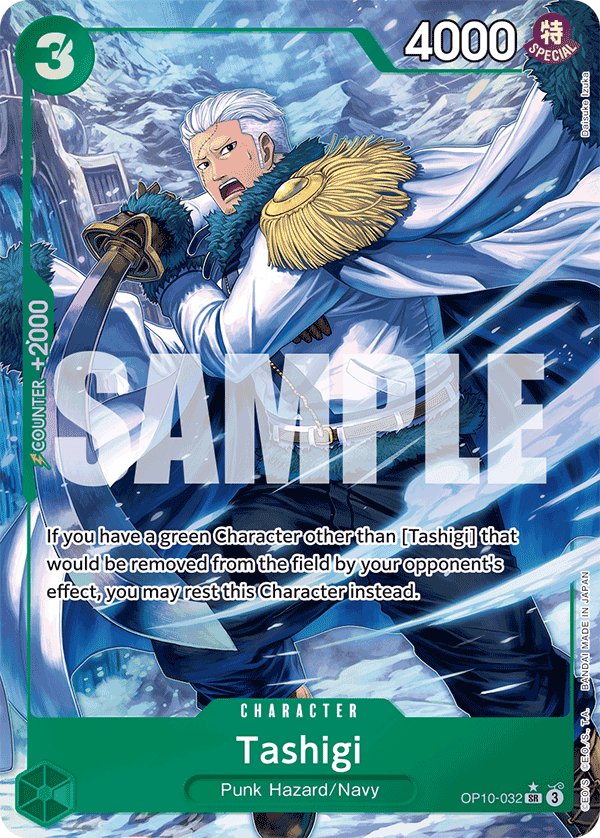Tashigi — One Piece Royal Blood #OP10-032, CGC 10