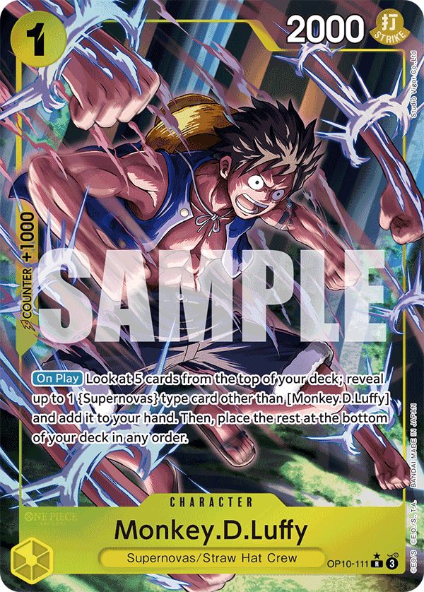 Monkey.D.Luffy — One Piece Royal Blood #OP10-111, CGC 10