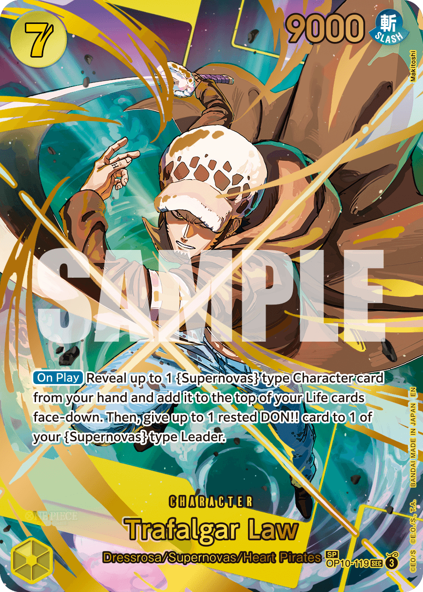 Trafalgar Law — Premium Booster 2 #OP10-119, BGS 10