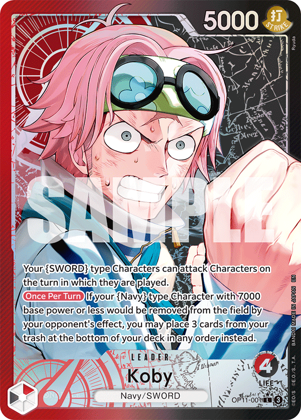 Koby — Fist of Divine Speed #OP11-001, PSA 10