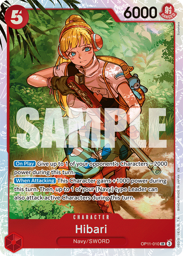 Hibari — Fist of Divine Speed #OP11-010, PSA 10