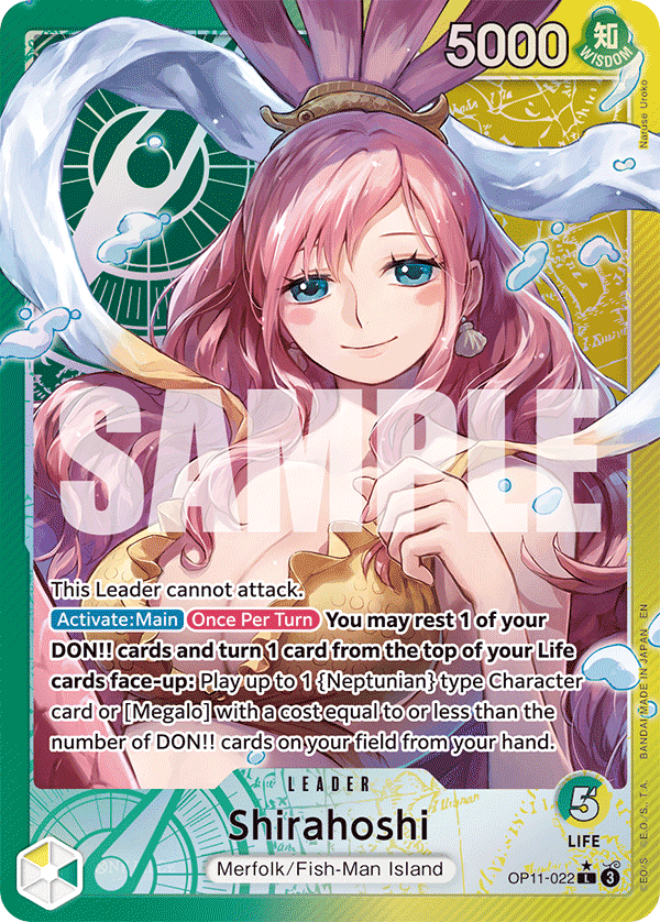 Shirahoshi — Fist of Divine Speed #OP11-022, CGC 10
