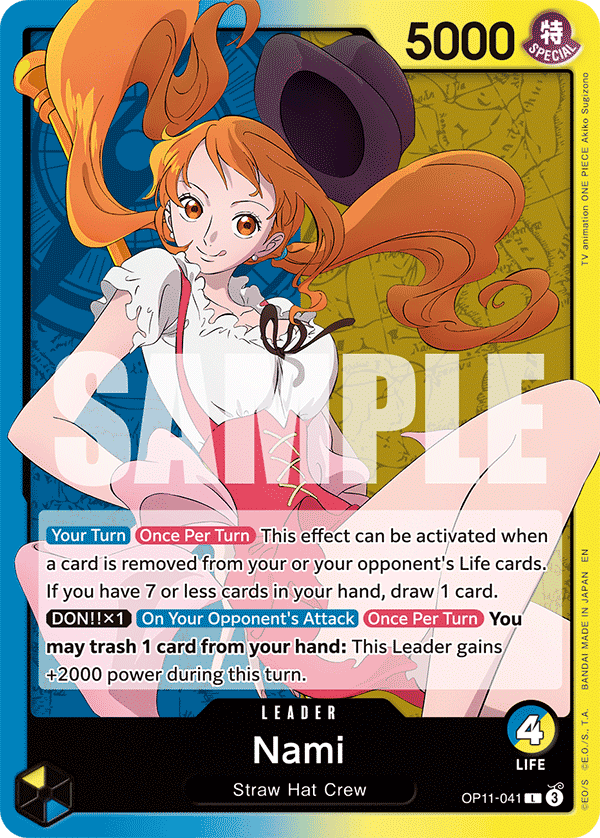 Nami — Fist of Divine Speed #OP11-041, PSA 10