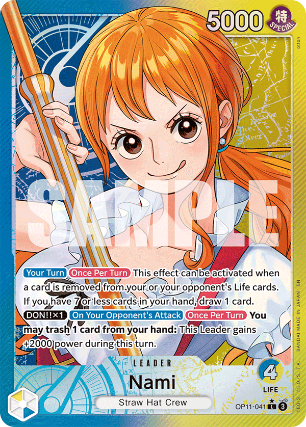 Nami — Fist of Divine Speed #OP11-041, PSA 10