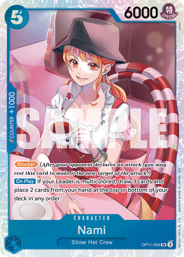 Nami — One Piece Fist of Divine Speed #OP11-054, raw, NM