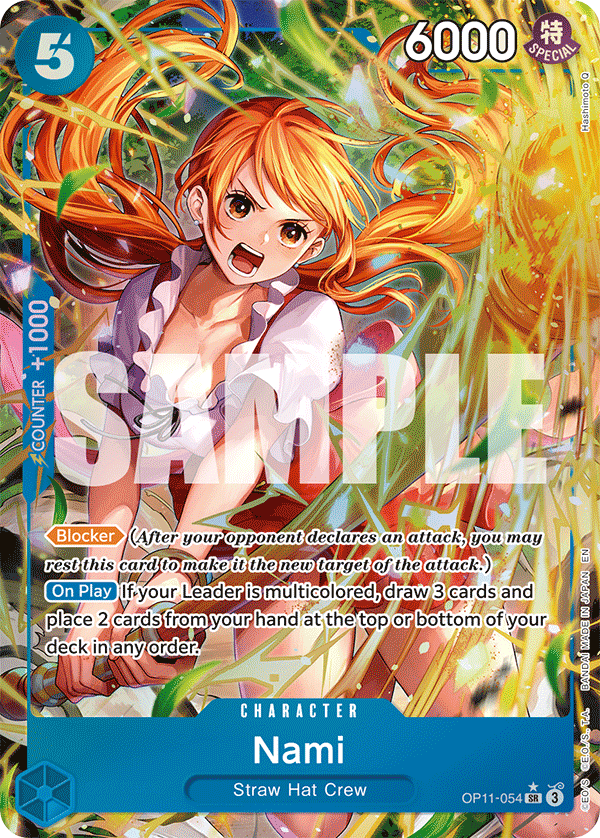 Nami — Fist of Divine Speed #OP11-054, PSA 10