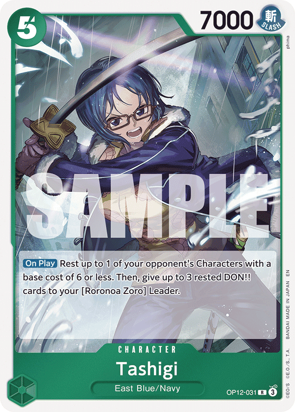 Tashigi — Legacy of the Master #OP12-031, PSA 10