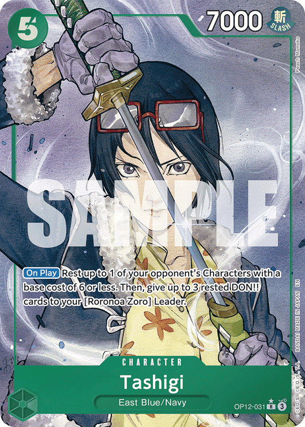 Tashigi — Legacy of the Master #OP12-031, PSA 10