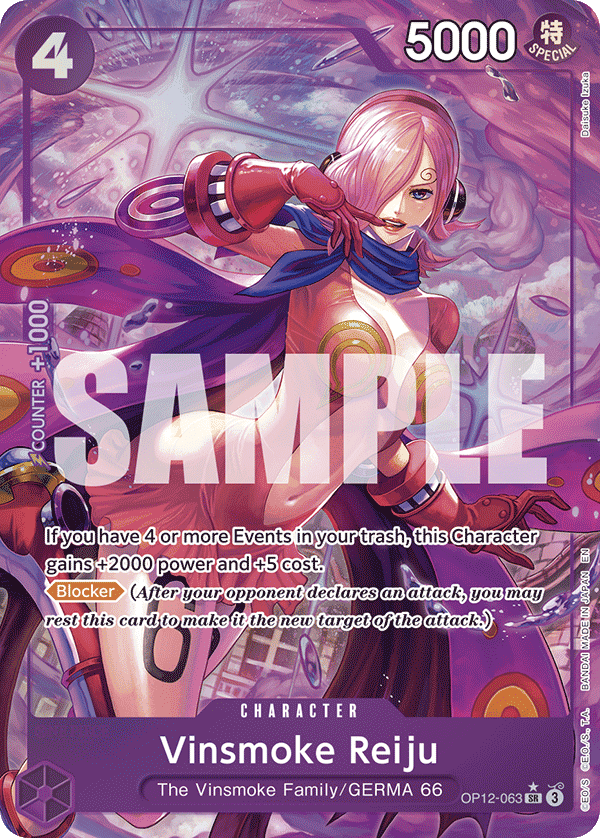 Vinsmoke Reiju — One Piece Legacy of the Master #OP12-063, PSA 10