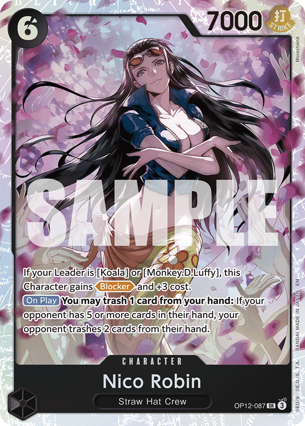 Nico Robin — Legacy of the Master #OP12-087, raw, NM
