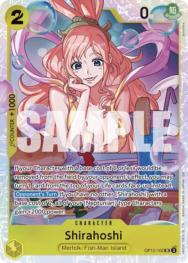 Shirahoshi — Legacy of the Master #OP12-102, CGC 10