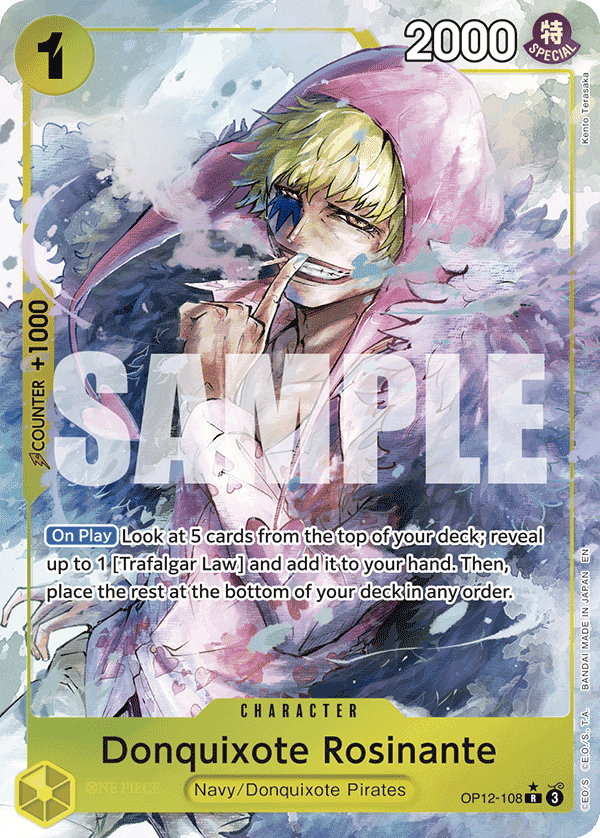 Donquixote Rosinante — One Piece Legacy of the Master #OP12-108, PSA 10