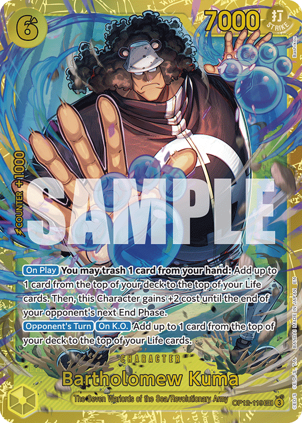 Bartholomew Kuma — Legacy of the Master #OP12-119, PSA 10