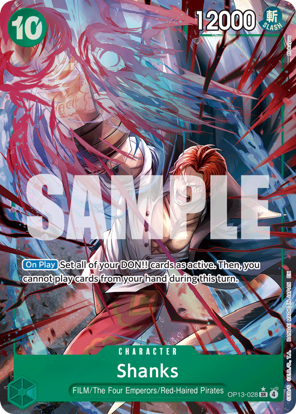 Shanks — Carrying on His Will #OP13-028, raw, NM
