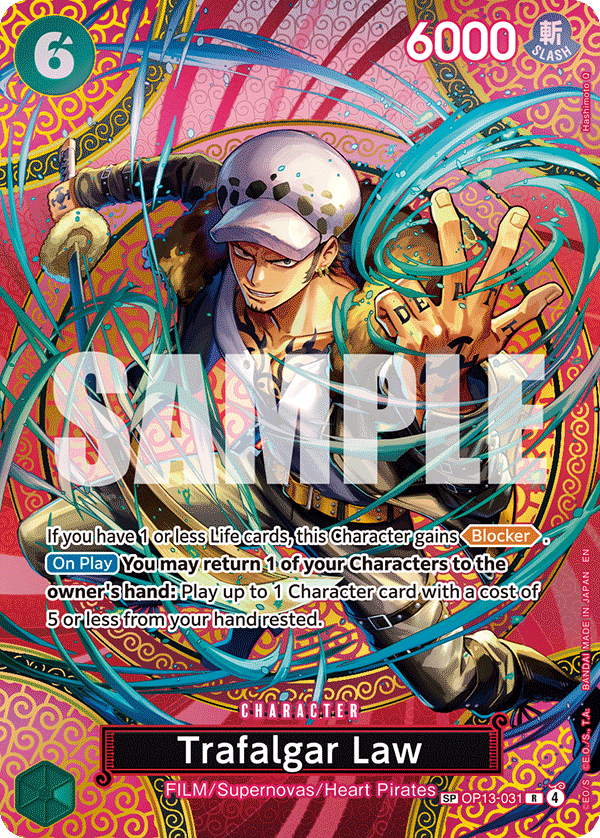 Trafalgar Law — Adventure on Kami's Island #OP13-031, BGS 10