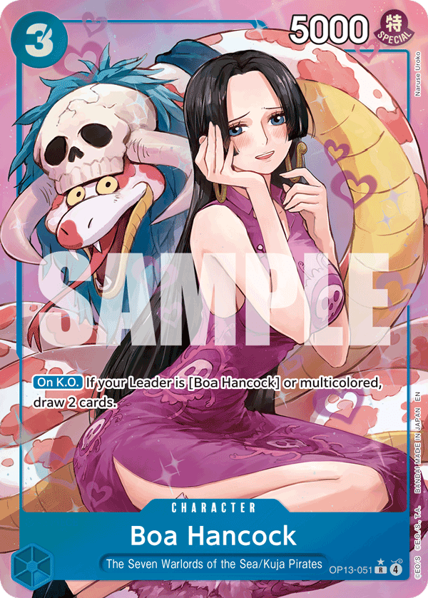 Boa Hancock — One Piece Carrying on His Will #OP13-051, PSA 9