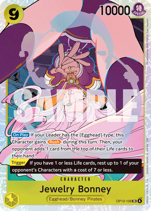 Jewelry Bonney — One Piece Carrying on His Will #OP13-108, CGC 10