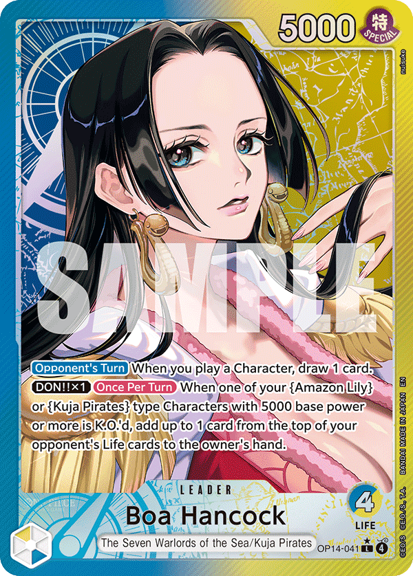 Boa Hancock — Azure Sea's Seven #OP14-041, PSA 10