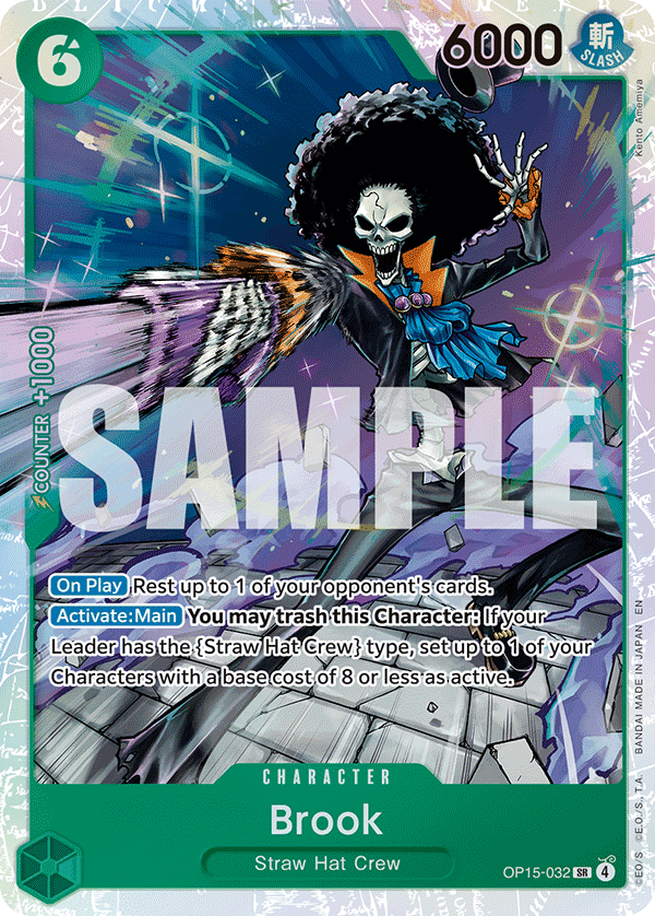 Brook — One Piece Adventure on Kami's Island #OP15-032, raw, NM
