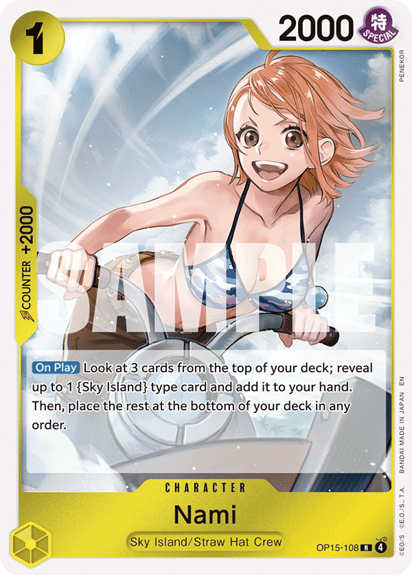 Nami — Adventure on Kami's Island #OP15-108, CGC 10