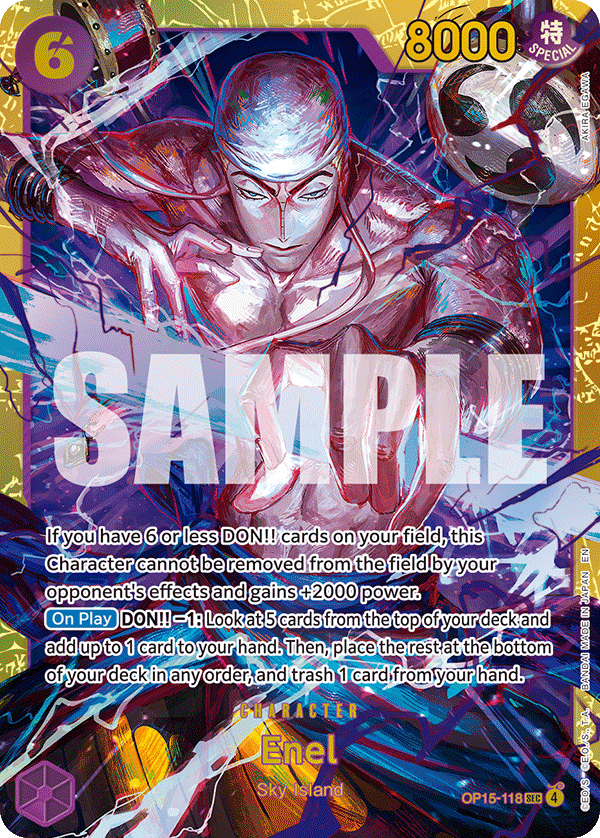 Enel — Adventure on Kami's Island #OP15-118, PSA 10