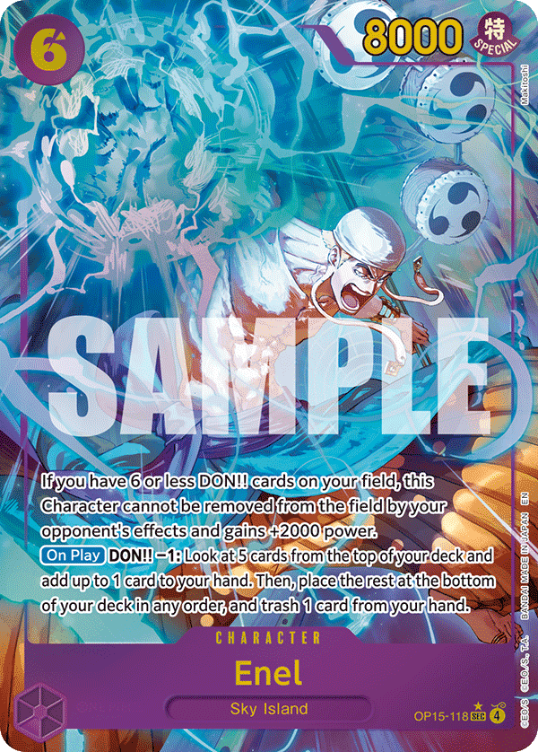 Enel — Adventure on Kami's Island #OP15-118, BGS 9.5