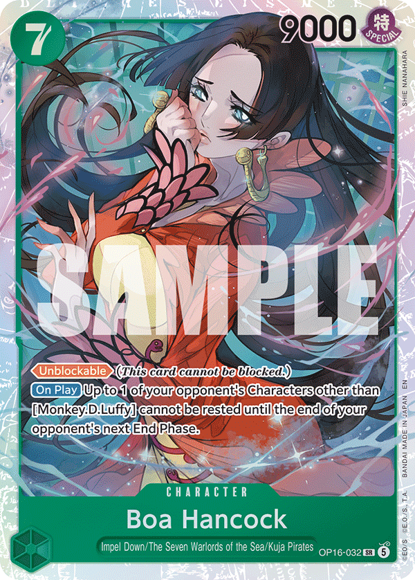 Boa Hancock — One Piece The Time of Battle #OP16-032, PSA 10