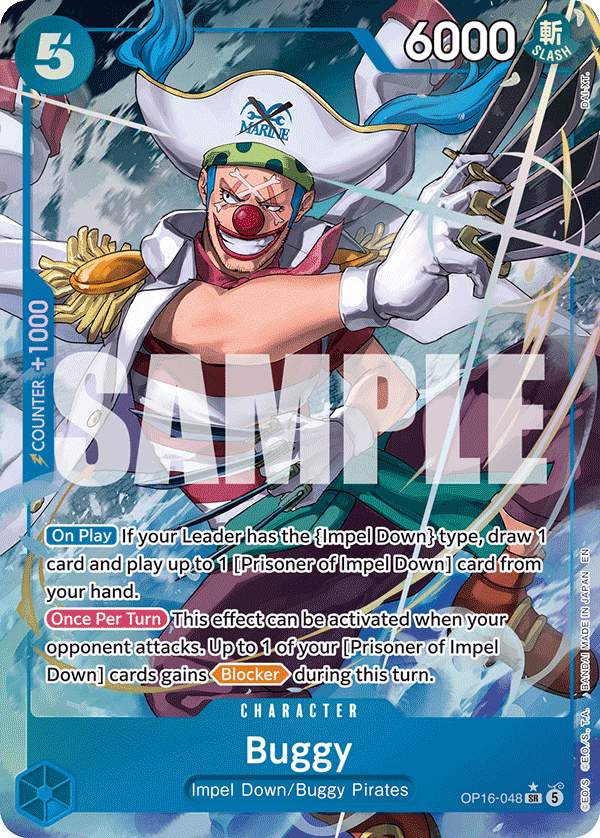 Buggy — The Time of Battle #OP16-048, raw, NM