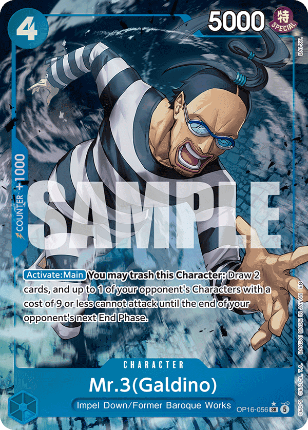 Mr.3 — One Piece The Time of Battle #OP16-056, raw, NM
