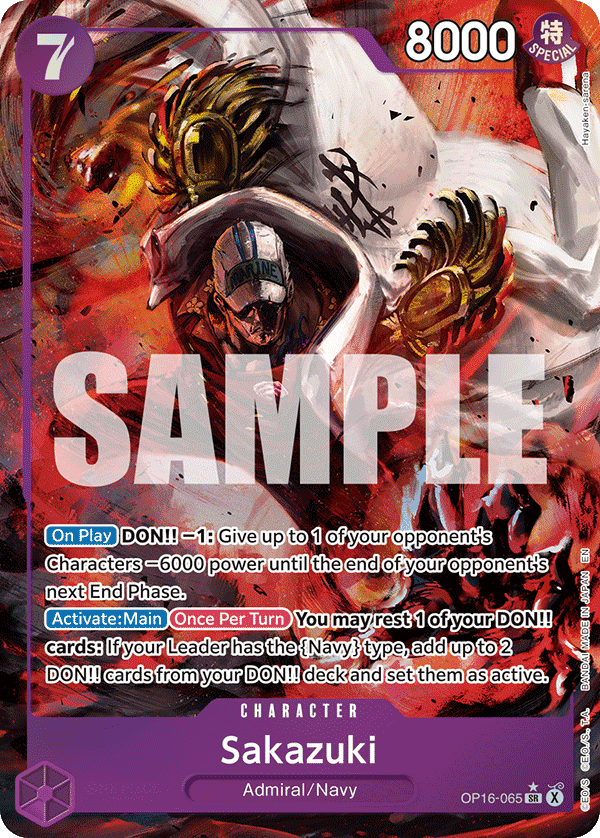 Sakazuki — The Time of Battle #OP16-065, raw, NM